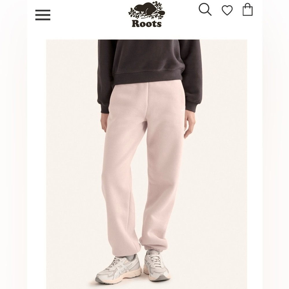 ROOTS sweatpants, blush pink, EUC, size M